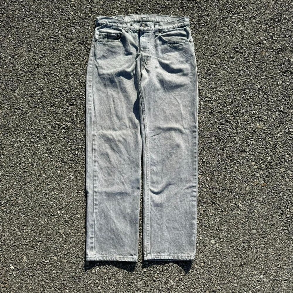 Vintage 80s Levi's 505-0261 Gray Stone USA Made Denim‎ Jeans